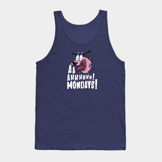 Courage The Cowardly Dog - Monday Blues Tank Top by funNkey